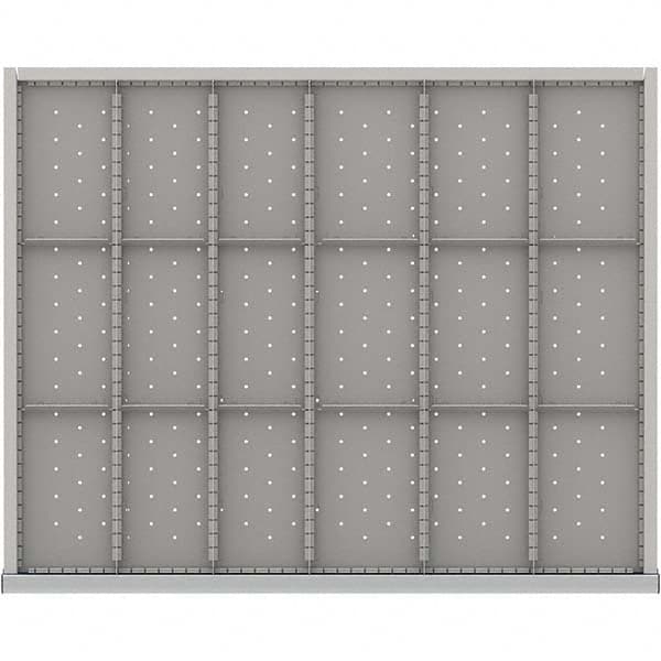 LISTA - 18-Compartment Drawer Divider Layout for 3.15" High Drawers - Exact Industrial Supply