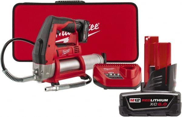 Milwaukee Tool - 8,000 psi Battery-Operated Grease Gun - Exact Industrial Supply