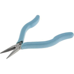 Xcelite - 6-1/2" Jaw Length x 7/16" Jaw Width, Long Nose Comfort Grip Pliers - Smooth Jaw, Bi-Material Cushion Handle - Exact Industrial Supply