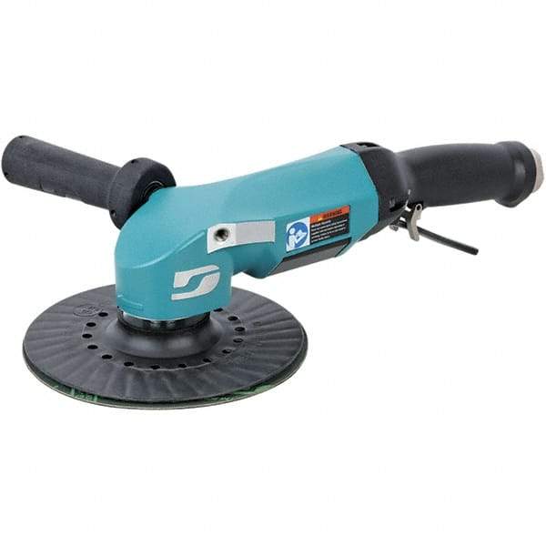 Dynabrade - 7" Max Disc, 8,500 RPM, Pneumatic Handheld Disc Sander - 115 CFM, 1/2 NPT Inlet, 2.8 hp, 90 psi - Exact Industrial Supply