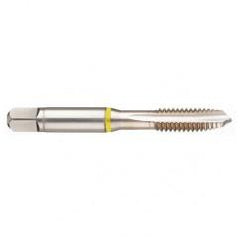 M10x1.5 6H 3-Flute Cobalt Yellow Ring Spiral Point Plug Tap-Bright - Exact Industrial Supply
