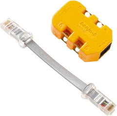 Fluke Networks - Yellow Electrical Test Equipment Modular Adapter - Use with Telephone Test Sets - Exact Industrial Supply