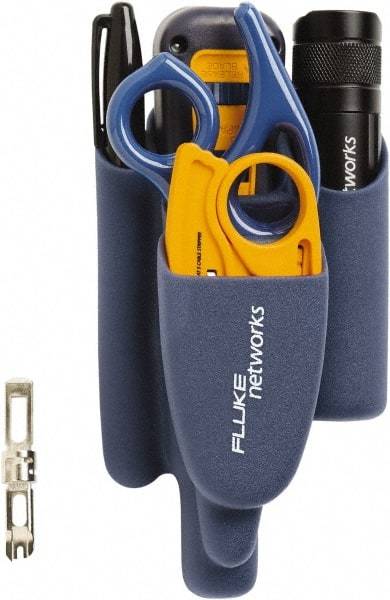 Fluke Networks - 7 Piece, Punchdown Tool Kit - Comes in Clam Shell - Exact Industrial Supply