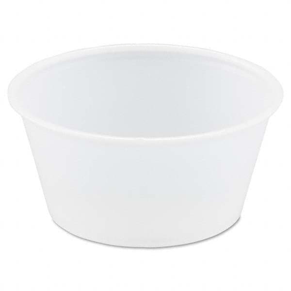 DART - Polystyrene Portion Cups, 3.25 oz, Translucent, 250/Bag, 10 Bags/Carton - Exact Industrial Supply