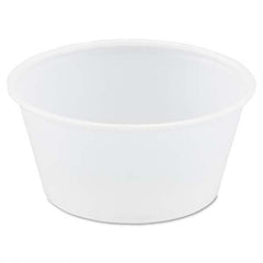 DART - Polystyrene Portion Cups, 3.25 oz, Translucent, 250/Bag, 10 Bags/Carton - Exact Industrial Supply