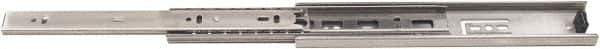 Sugatsune - 24" Slide Length, 24" Travel Length, 304 Stainless Steel Ball Bearing Slide - 92 Lb Capacity at Full Extension, Stainless Finish - Exact Industrial Supply