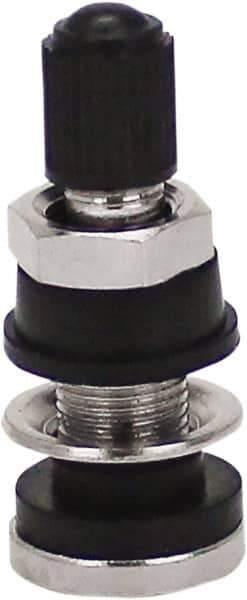 Milton - Clamp-In Tubeless Tire Valve - For Rim Holes 5/8", Rim Holes .453 - Exact Industrial Supply