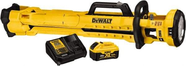 DeWALT - 20 Volts, 3000 Lumens, Cordless Work Light - Yellow, 11 hr Run Time - Exact Industrial Supply