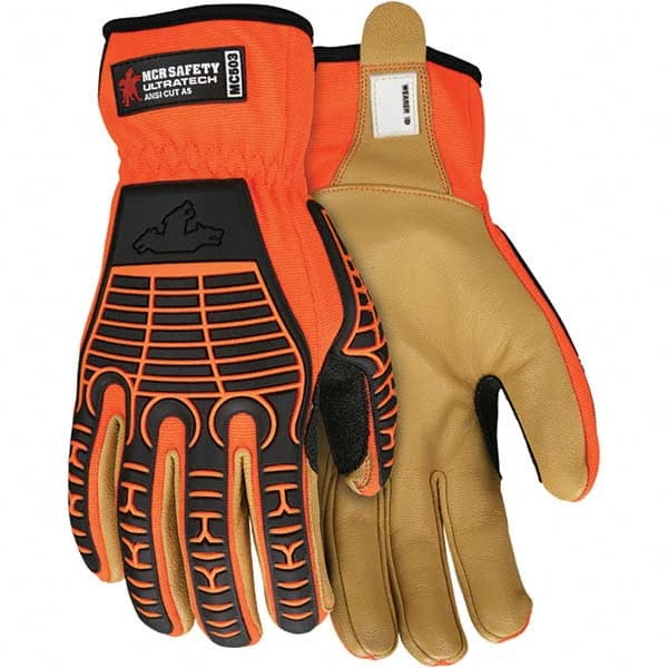 MCR Safety - Size S, ANSI Cut Lvl A5, Abrasion Lvl 4, Cut Resistant Gloves - Exact Industrial Supply