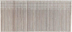 Stanley Bostitch - 16 Gauge 1/16" Shank Diam 1-1/2" Long Finishing Nails for Power Nailers - Steel, Bright Finish, Smooth Shank, Straight Stick Adhesive Collation, Round Head, Chisel Point - Exact Industrial Supply