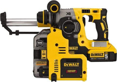 DeWALT - 20 Volt 1" Keyless Chuck Cordless Rotary Hammer - 0 to 4,600 BPM, 0 to 1,100 RPM, Reversible - Exact Industrial Supply