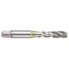 M2x0.40 6H 3-Flute Cobalt Yellow Ring Semi-Bottoming 40 degree Spiral Flute Tap-Bright - Exact Industrial Supply
