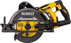 DeWALT - 60 Volt, 7-1/4" Blade, Cordless Circular Saw - 5,800 RPM, Lithium-Ion Batteries Not Included - Exact Industrial Supply