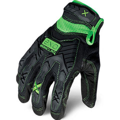 General Purpose Work Gloves: Small Black & Green