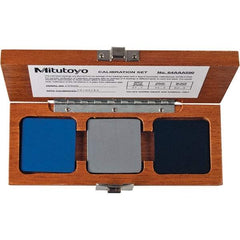 Mitutoyo - 20 HD to 80 HRB Hardness, Shore D Scale, Calibration Set - Mid Hardness Range Description, 3 Piece - Exact Industrial Supply