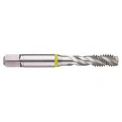 4-48 2B 3-Flute Cobalt Yellow Ring Semi-Bottoming 40 degree Spiral Flute Tap-Bright - Exact Industrial Supply