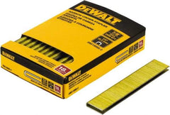 DeWALT - 7/8" Long x 1/4" Wide, 18 Gauge Crowned Construction Staple - Steel, Copper Finish, Chisel Point - Exact Industrial Supply
