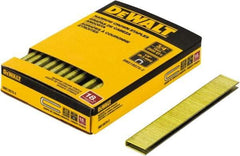 DeWALT - 3/4" Long x 1/4" Wide, 18 Gauge Crowned Construction Staple - Steel, Copper Finish, Chisel Point - Exact Industrial Supply