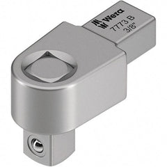 Wera - 3/8" Square Nonratcheting Torque Wrench Interchangeable Head - Use with Click-Torque X Torque Wrenches - Exact Industrial Supply