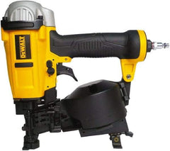 DeWALT - 3/4 to 1-3/4" Nail Length, 0.12" Nail Diam, Roofing Air Nailer - 70 to 120 psi - Exact Industrial Supply