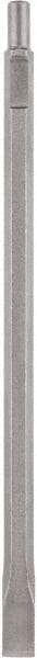 DeWALT - 1" Head Width, 18" OAL, 3/4" Shank Diam, Cold Chisel - Spline Drive, Spline Shank, Steel - Exact Industrial Supply
