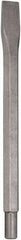 DeWALT - 1" Head Width, 12" OAL, 3/4" Shank Diam, Cold Chisel - Spline Drive, Spline Shank, Steel - Exact Industrial Supply