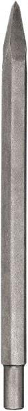 DeWALT - 12" OAL, 3/4" Shank Diam, Point Chisel - Spline Drive, Spline Shank, Steel - Exact Industrial Supply