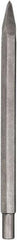DeWALT - 12" OAL, 3/4" Shank Diam, Point Chisel - Spline Drive, Spline Shank, Steel - Exact Industrial Supply