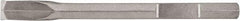 DeWALT - 3" Head Width, 15-1/2" OAL, 3/4" Shank Diam, Scaling Chisel - Hex Drive, Hex Shank, Steel - Exact Industrial Supply