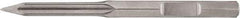 DeWALT - 15-1/2" OAL, 1-1/8" Shank Diam, Point Chisel - Hex Drive, Hex Shank, Steel - Exact Industrial Supply