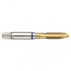 M2x0.40 6H 3-Flute PM Cobalt Blue Ring Spiral Point Plug Tap-TiN - Exact Industrial Supply