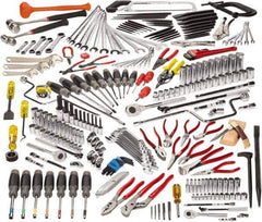 Proto - 229 Piece 1/4, 3/8 & 1/2" Drive Master Tool Set - Comes in Top Chest - Exact Industrial Supply