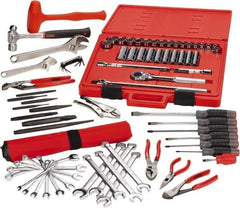 Proto - 77 Piece 3/8 & 1/2" Drive Master Tool Set - Comes in Tool Box - Exact Industrial Supply