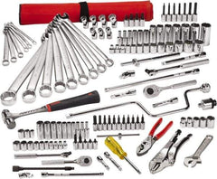Proto - 126 Piece 1/4 & 3/8" Drive Master Tool Set - Comes in Top Chest - Exact Industrial Supply