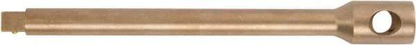 Ampco - 1/4" Drive Nonsparking Socket Extension Bar - 2" OAL, Uncoated Finish - Exact Industrial Supply