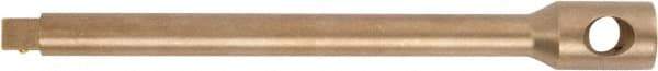 Ampco - 3/8" Drive Nonsparking Socket Extension Bar - 6" OAL, Uncoated Finish - Exact Industrial Supply