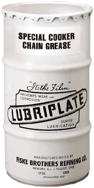 Lubriplate - 120 Lb Drum Petroleum General Purpose Grease - White, Food Grade, 400°F Max Temp, NLGIG 2-1/2, - Exact Industrial Supply