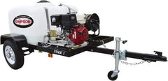 Simpson - Gas, 8.5 hp, 3,800 psi, 3.5 GPM, Cold Water Pressure Washer - CAT Triplex, 100' x 3/8" Hose - Exact Industrial Supply