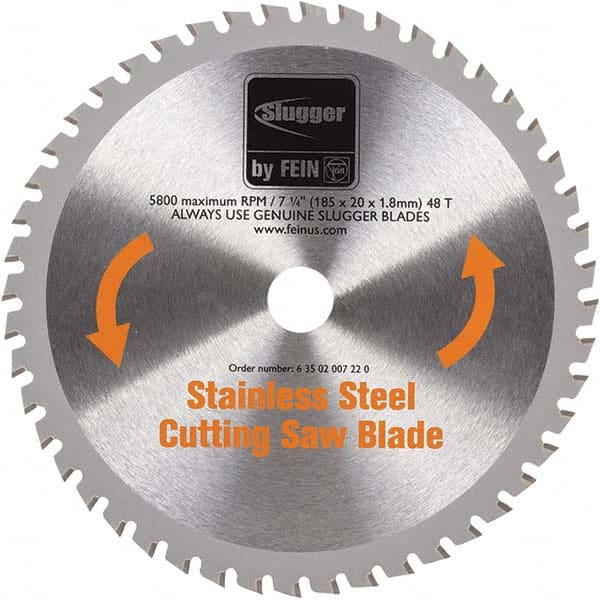 Fein - Wet & Dry-Cut Saw Blades Blade Diameter (Inch): 7-1/4 Blade Material: Carbide-Tipped - Exact Industrial Supply