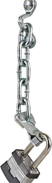 Sav-Lok - Chain Assembly - For Use with Padlocks with Shackles from 9/32 to 5/16" - Exact Industrial Supply