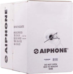 Aiphone - 20 AWG, 2 Wire, 1,000' OAL Unshielded Automation & Communication Cable - Polyethylene Insulation, 0.032" OD - Exact Industrial Supply