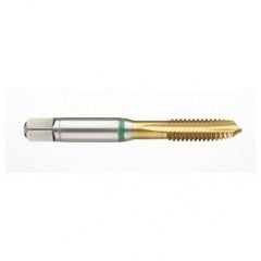1-1/8-7 2B -Flute Cobalt Green Ring Spiral Point Plug Tap-TiN - Exact Industrial Supply