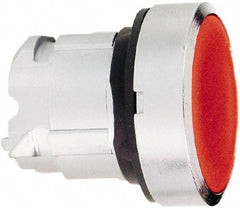 Schneider Electric - 22mm Mount Hole, Flush, Pushbutton Switch Only - Round, Orange Pushbutton, Illuminated, Momentary (MO) - Exact Industrial Supply