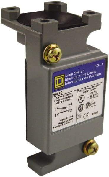 Square D - 4.2 Inch Long, Zinc Body, Limit Switch Plug In Unit - For Use with 9007, 9007C - Exact Industrial Supply