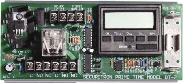 Securitron - 1 sec to 24 hr Digital Electrical Timer - 12 to 24 VDC/24 VAC, - Exact Industrial Supply