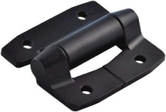 Value Collection - 2-3/4" Long x 3.16" Wide, Heavy Duty Hinge - Aluminum, Black Powder Coat Finish - Exact Industrial Supply