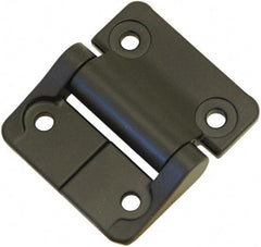 Value Collection - 2-1/4" Long x 2" Wide, Heavy Duty Hinge - Zinc, Black Finish - Exact Industrial Supply