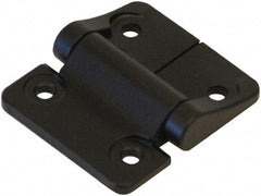 Value Collection - 2-1/4" Long x 2" Wide, Heavy Duty Hinge - Zinc, Black Finish - Exact Industrial Supply