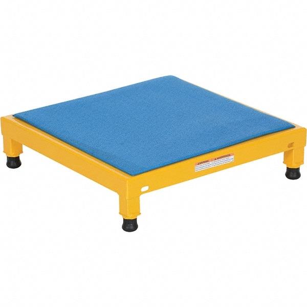 Vestil - 5" High x 24" Wide x 24" Deep, Yellow Step Stand - Steel, 500 Lb Capacity - Exact Industrial Supply