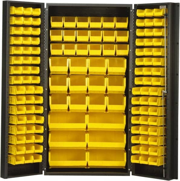 Quantum Storage - 132 Bin Storage Cabinet - Exact Industrial Supply